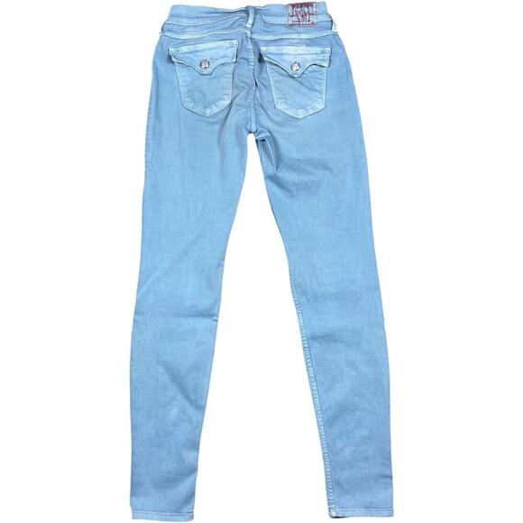 True Religion Y2K Misty Skinny Swarovski Light Wash Jeans - Picture 2 of 9